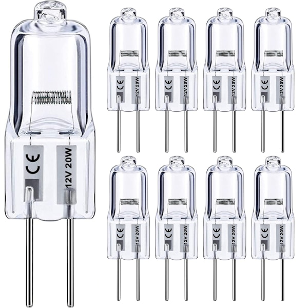 10-Pak - G4 Halogenpærer / Stiftpærer – Halogen WarmWhite 20W (10-Pack)