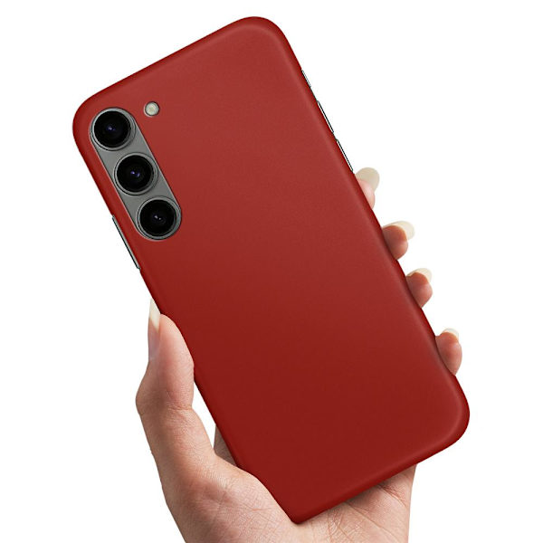 Samsung Galaxy S23 - Kuoret/Suojakuori Tummanpunainen