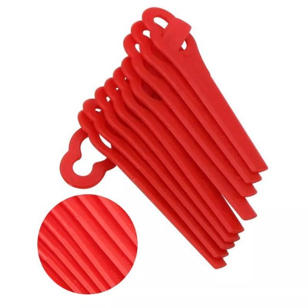10-Pak Trimmerblader - Kniver til gresstrimmer Red