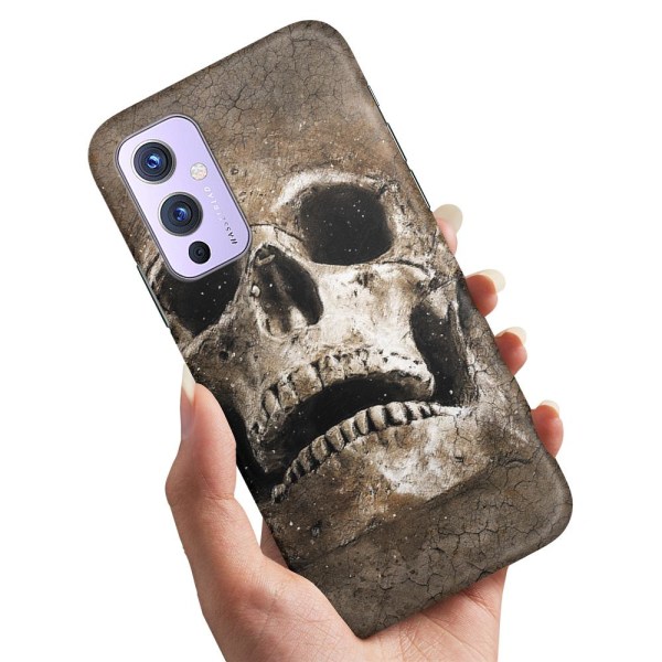 OnePlus 9 - Cover/Mobilcover Cracked Skull