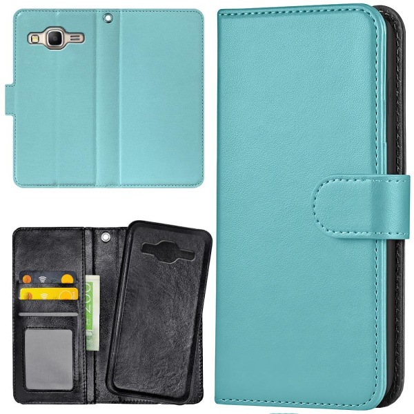 Samsung Galaxy J3 (2016) - Mobilcover/Etui Cover Turkis Turquoise