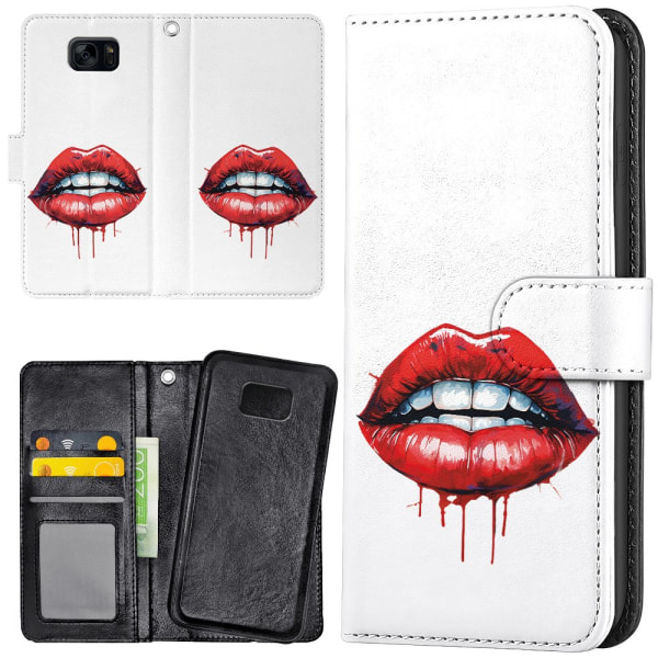 Samsung Galaxy S7 - Lommebok Deksel Lips