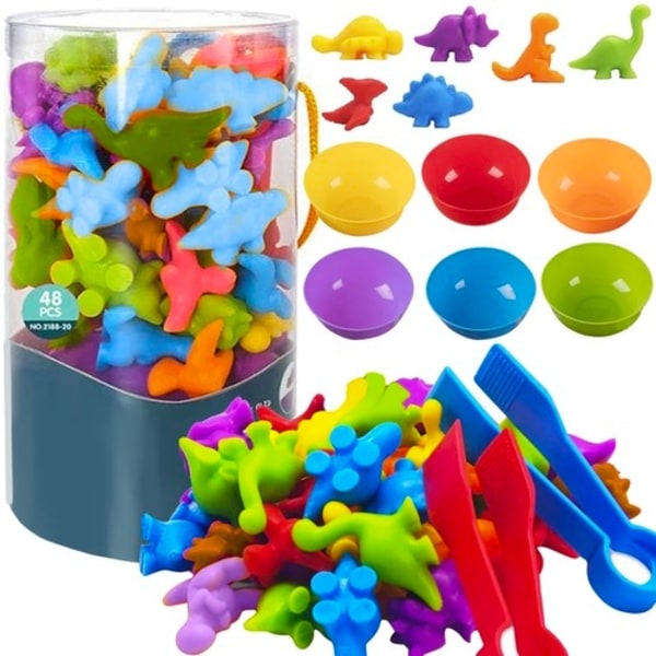 Räkna Dinosaurier / Kognitiv leksak för Barn - Pedagogisk