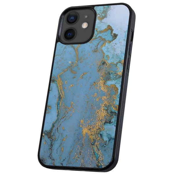 iPhone 12/12 Pro - Deksel/Mobildeksel Marmor Multicolor