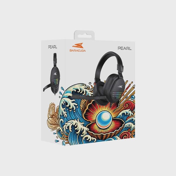Baracuda PEARL Over-Ear Gaming Headset Svart