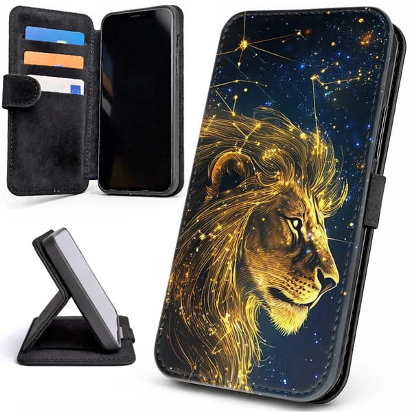 Lommebok Deksel / Mobildeksel til Samsung Galaxy S23 - Lion