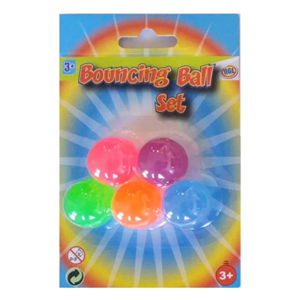 5-Pack - Studsbollar / Gummibollar - 2 cm multifärg