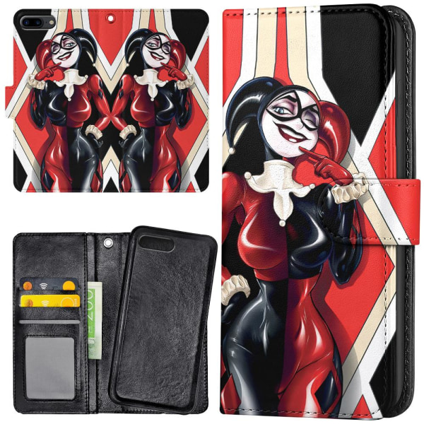 iPhone 7/8 Plus - Plånboksfodral/Skal Harley Quinn