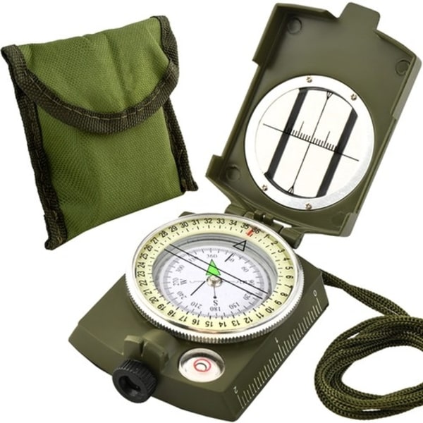 Kompass med Linjal & Fodral - Professionell