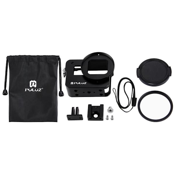 Kamerahus med UV-lins - GoPro Hero 7/6/5 - Skyddande Hus Svart