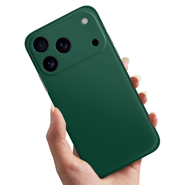 Kuoret / Suojakuoret iPhone 17 / 18 Pro Max - Tummanvihreä