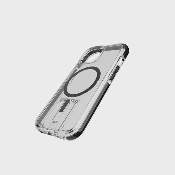 Tech21 Evo Kick MagSafe iPhone 17e/16e/15/14/13 Transparent Svart
