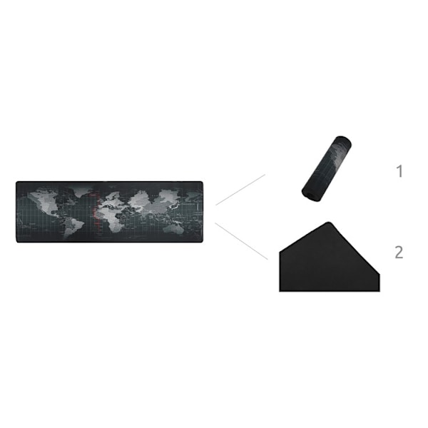 Musematte Stor - Gaming - 90x30cm – Verdenskart