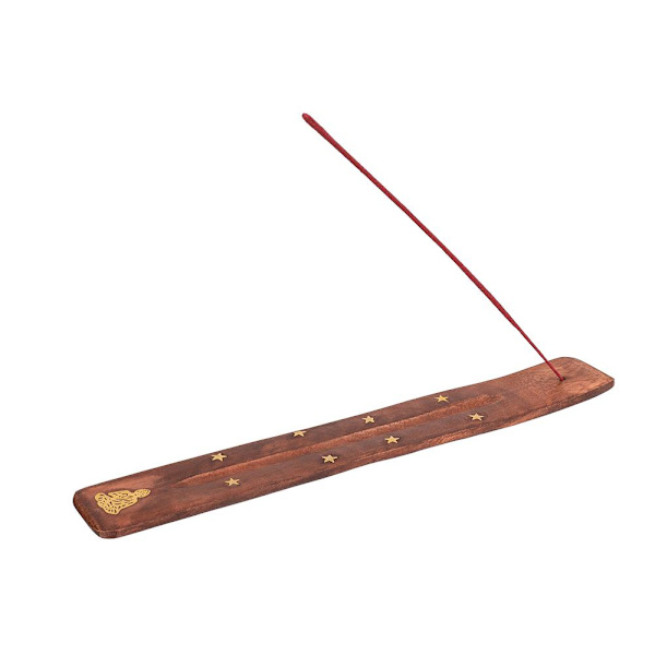 Suitsuketeline Puusta - Teline Suitsukkeelle Brown