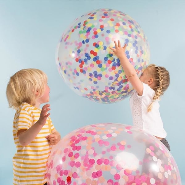 Stor konfettiballon - ballon med konfetti (90 cm)