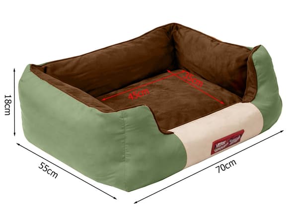 Hund- och kattbädd medium halkfri Green