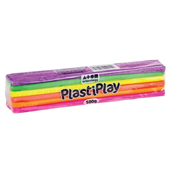 Model Plastic Neon - 500g - PlastiPlay Multicolor