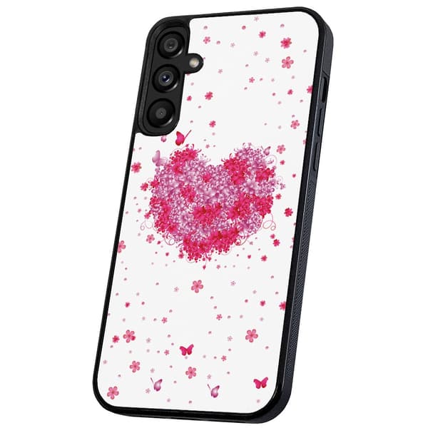 Samsung Galaxy A17 5G - Deksel/Mobildeksel Blomsterhjerte