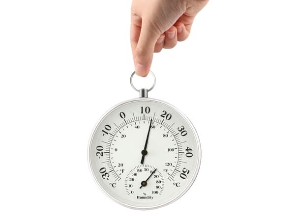 Analog termometer hygrometer vägg