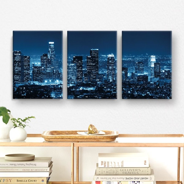 Canvastavla / Tavla Set - Los Angeles - 90x40 cm - Canvas