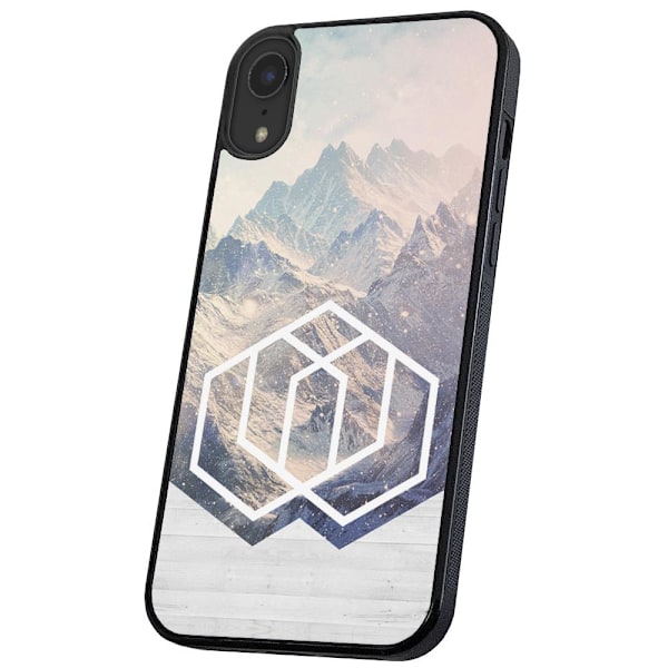 iPhone X/XS - Skal/Mobilskal Konst Berg multifärg