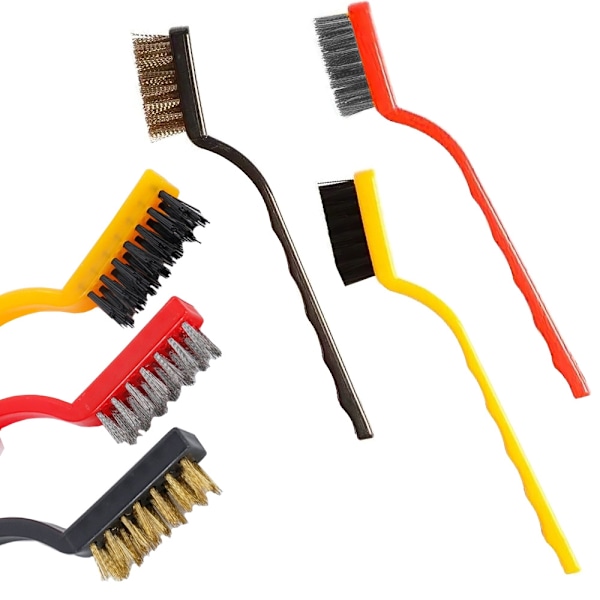 3-Pack - Stålborstar Set - Mässing, stål & nylon