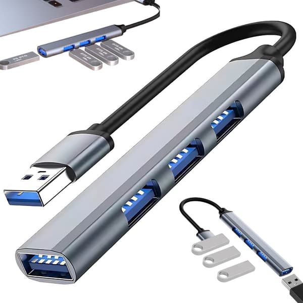 USB-hubb 4-port - 3.0 splitter för dator