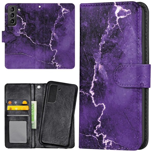 Samsung Galaxy S22 Plus - Mobilcover/Etui Cover Marmor Multicolor
