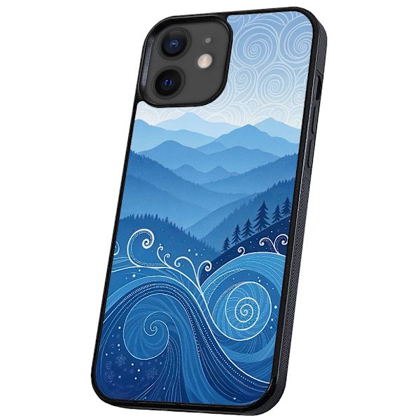 iPhone 12 Mini - Deksel/Mobildeksel Blue Hills