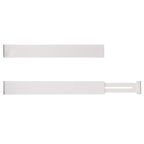 Justerbar Avdelare för Låda - 42-56 cm Vit - 4-Pack