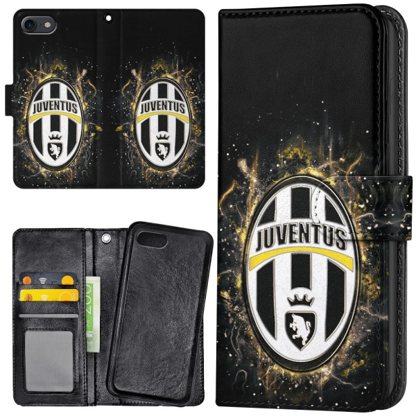iPhone 7/8/SE - Plånboksfodral/Skal Juventus