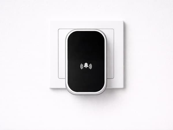 Trådlös dörrklocka kinetisk 130 m IP68 Black