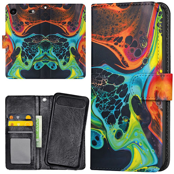 iPhone 17 Air - Lommebok Deksel Marmor