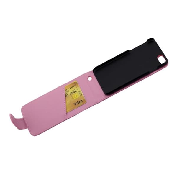 iPhone 7/8 Plus - Flipfodral med Kortfack - Rosa Pink