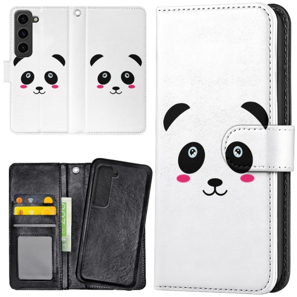 Samsung Galaxy S23 Plus - Plånboksfodral/Skal Panda