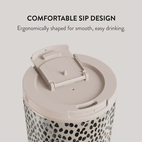 Burga Almond Latte - Termosmugg med Lock-/Sugrörs set