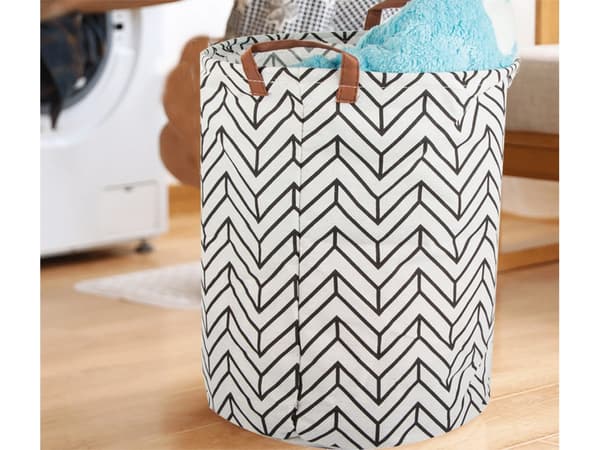 Hopfällbar Tvättkorg - 45L Vit