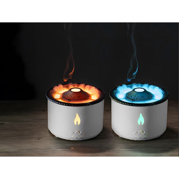 Luftfuktare vulkan - RGB LED aromdiffusor
