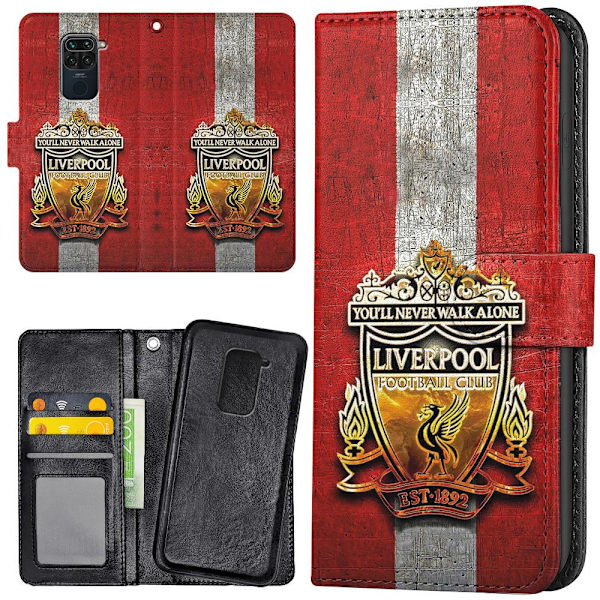 Xiaomi Redmi Note 9 - Mobilcover/Etui Cover Liverpool Multicolor