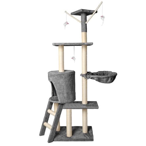 Kattemøbel / Klatrestativ / Klorepost for Katter - 138 cm Grey