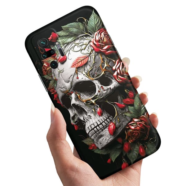 Deksel / Mobildeksel til Xiaomi Redmi Note 10 Pro - Skull Roses