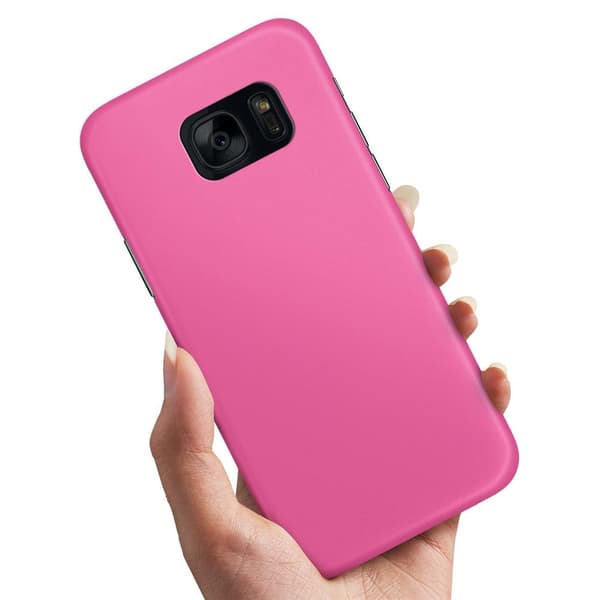 Deksel / Mobildeksel til Samsung Galaxy S7 Edge - Rosa Pink