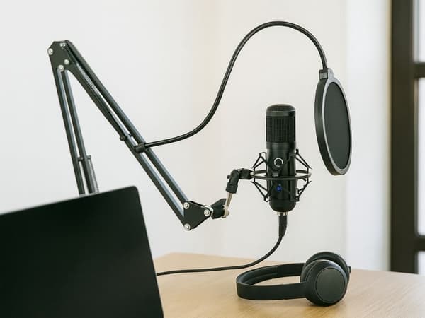 USB mikrofon kondensator set med stativ