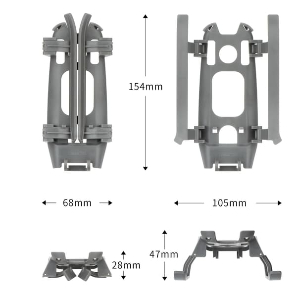Landningsställ för DJI Mavic 2 - Förlängningsben grå