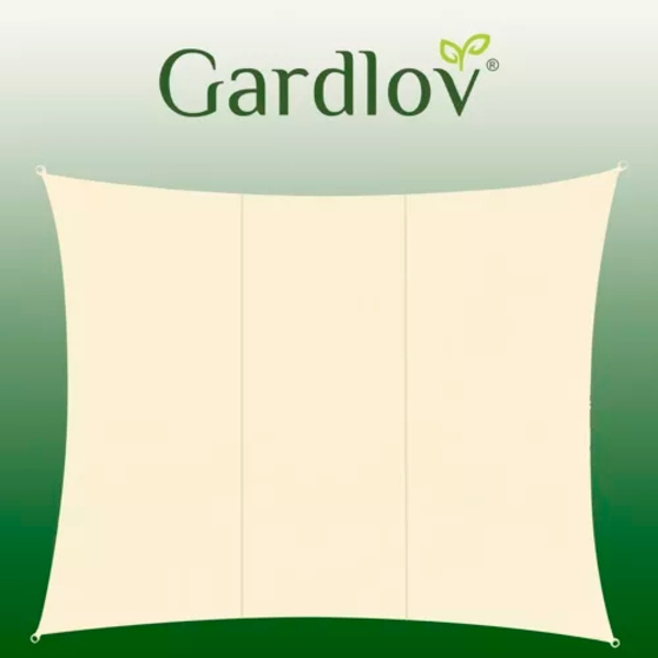 Solseil / Seglduk - Vanntett - 4x3 m - 180g/m2 Beige