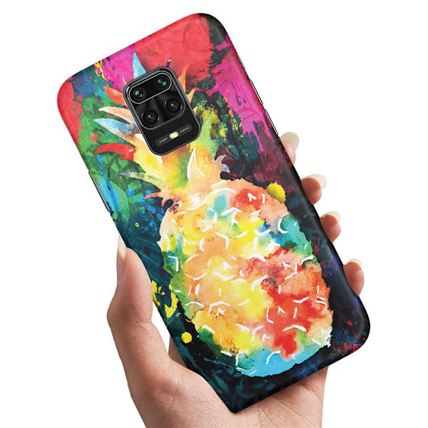 Xiaomi Redmi Note 9 Pro - Skal/Mobilskal Regnbåg Ananas