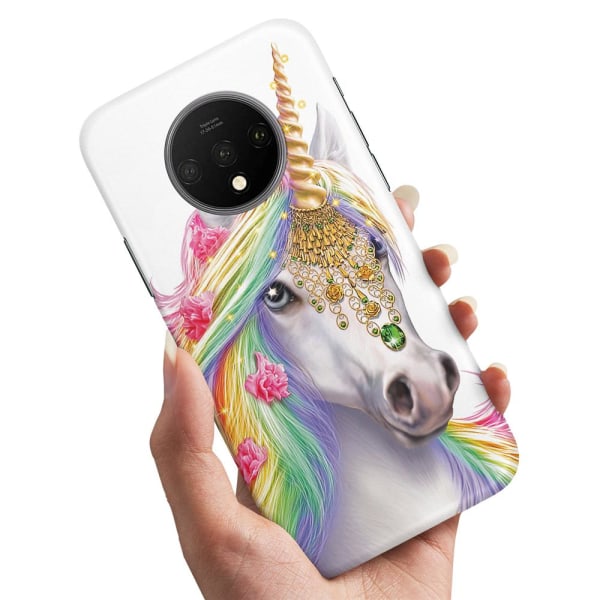 OnePlus 7T - Cover/Mobilcover Unicorn/Enhjørning