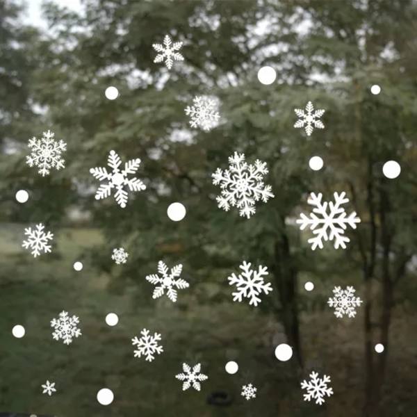 Jul Fönsterdekoration - Snöflingor