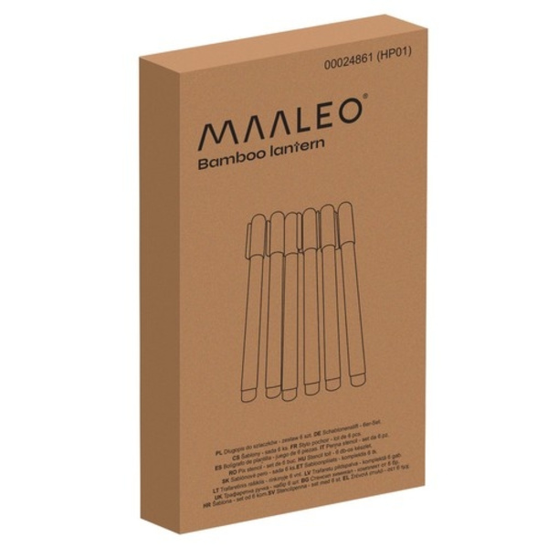 6-Pack - Mönstrade Markeringspennor