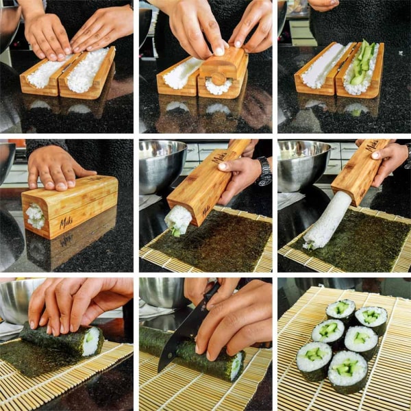 Sushi ruller i bambus - ruller og redskaber til sushi Birch